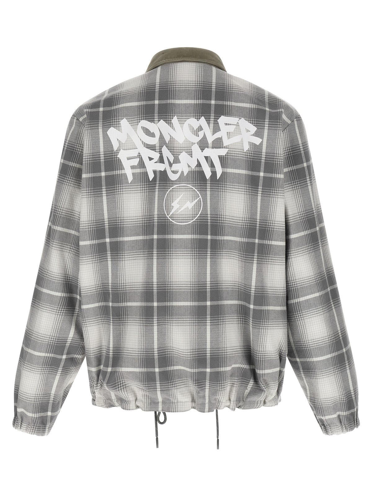 MONCLER GENIUS Graue Baumwolljacke in voller Länge