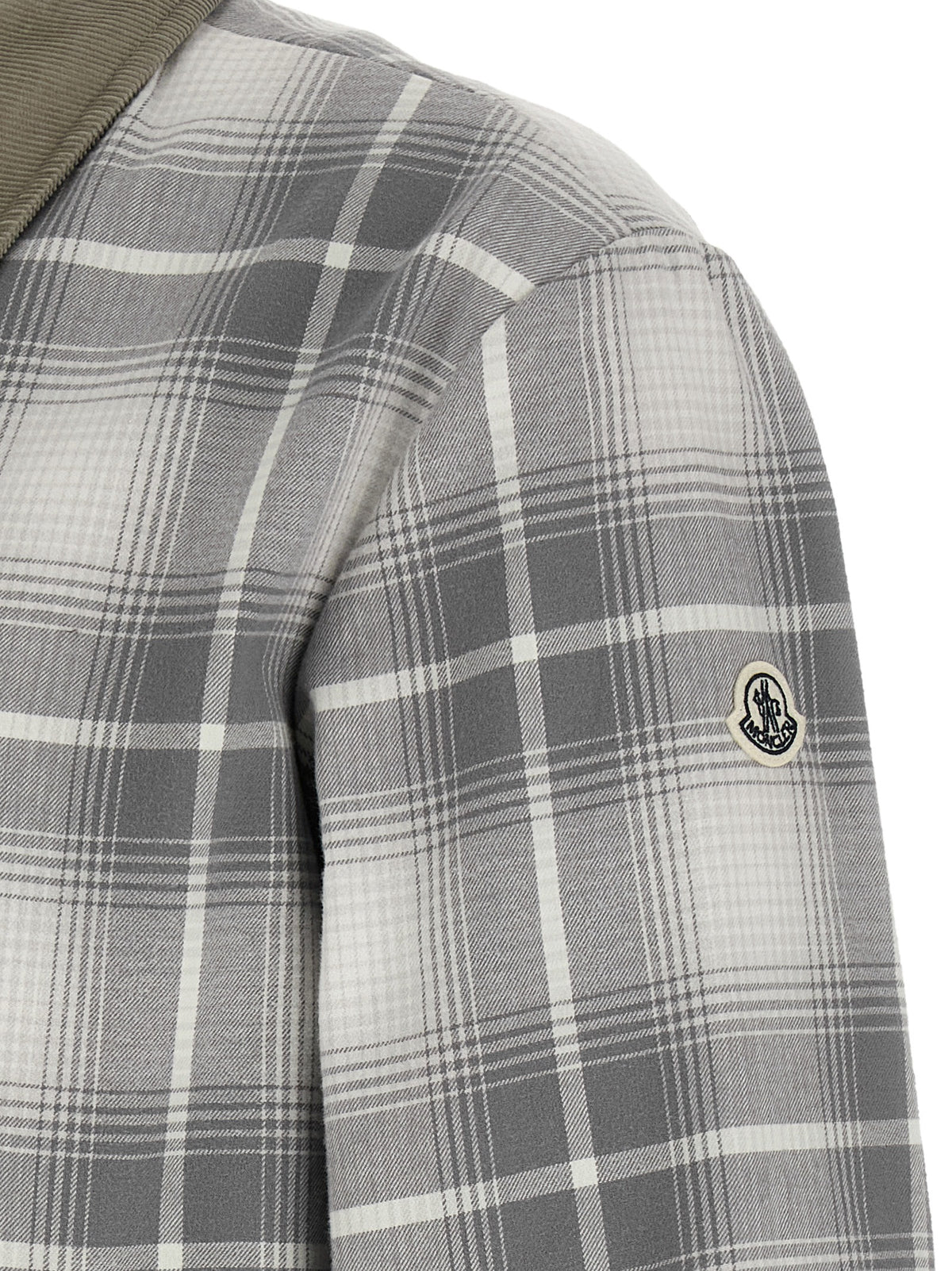 MONCLER GENIUS Graue Baumwolljacke in voller Länge