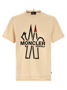 Moncler Grenoble Beiges Baumwoll-T-Shirt
