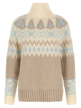 Herno Beige Wollstrickjacke