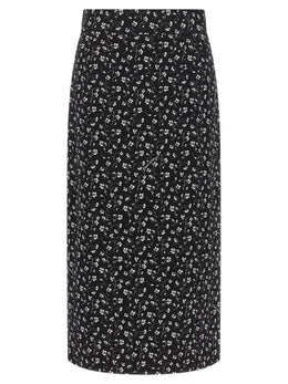 Dolce & Gabbana Zweifarbiger Seiden-Midirock