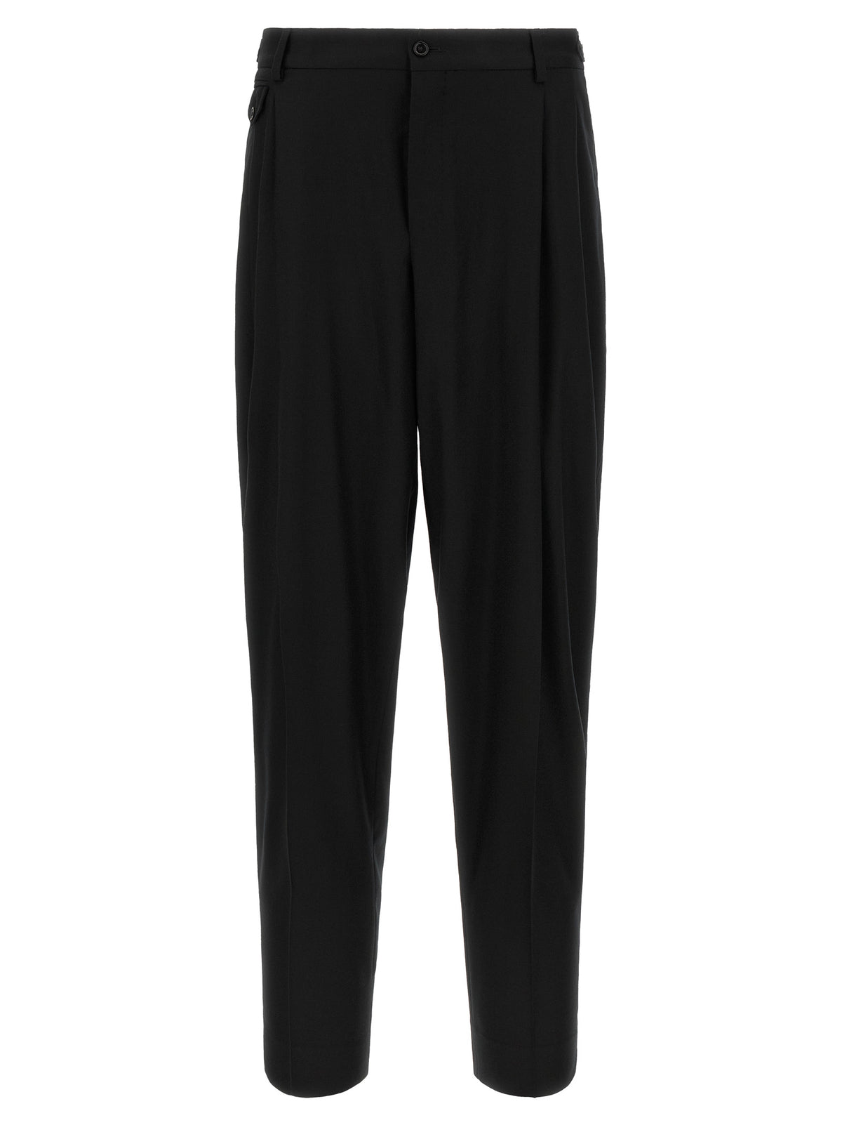 Dolce & Gabbana Schwarze Hose aus reiner Schurwolle