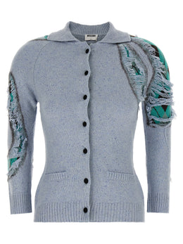 Moschino Blauer Wollcardigan