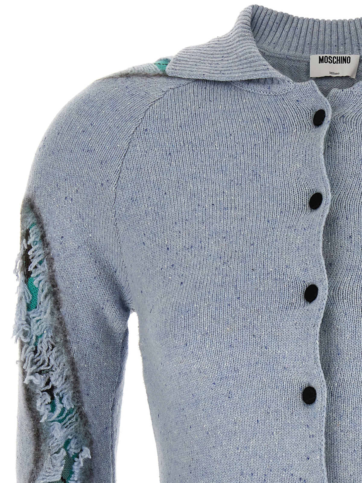 Moschino Blauer Wollcardigan