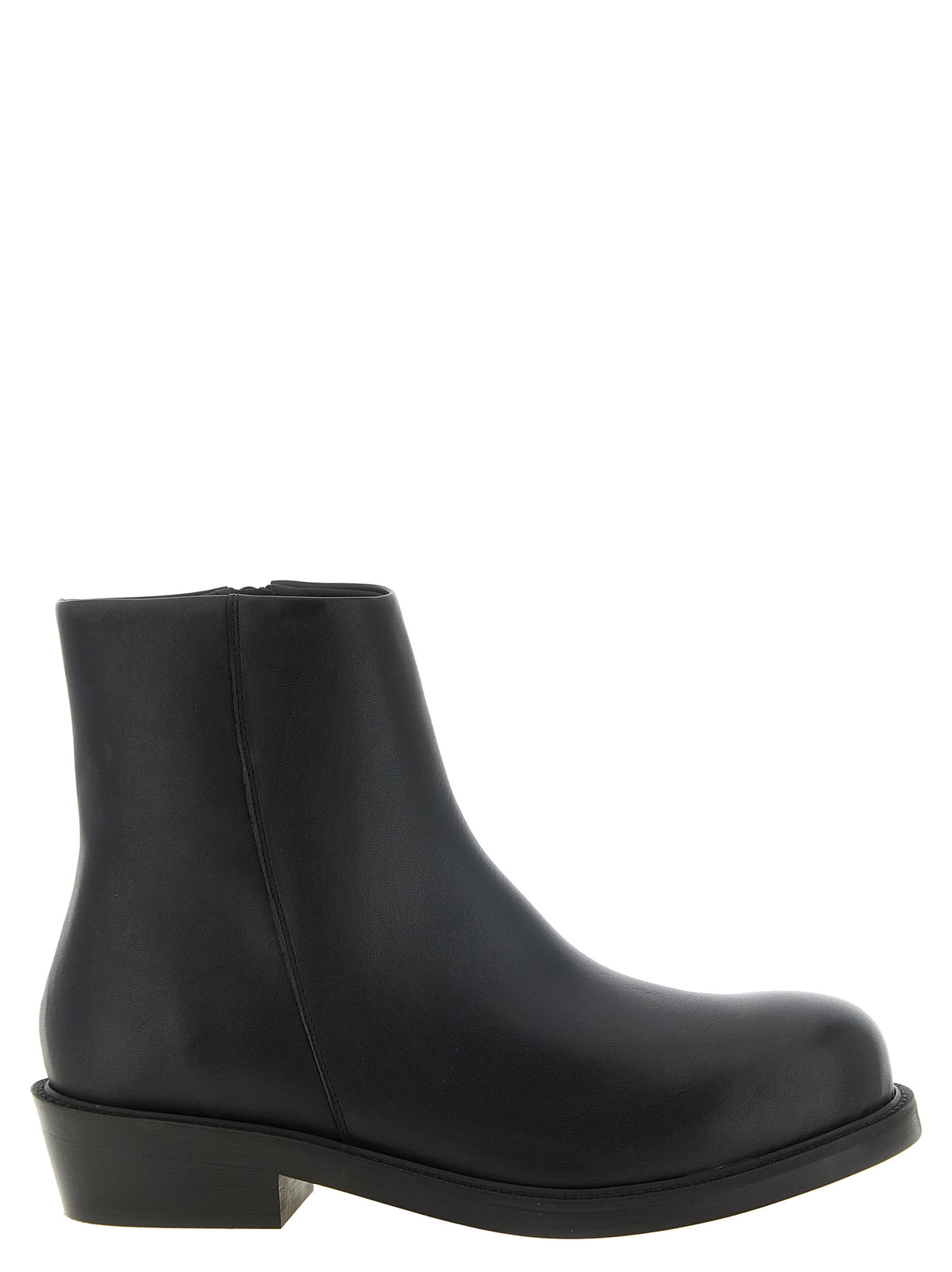 SÉFR Schwarze Stiefeletten aus Kalbsleder