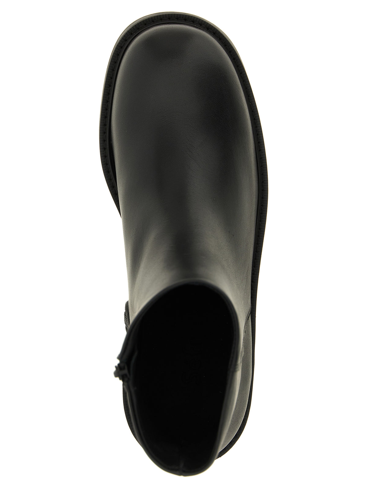 SÉFR Schwarze Stiefeletten aus Kalbsleder