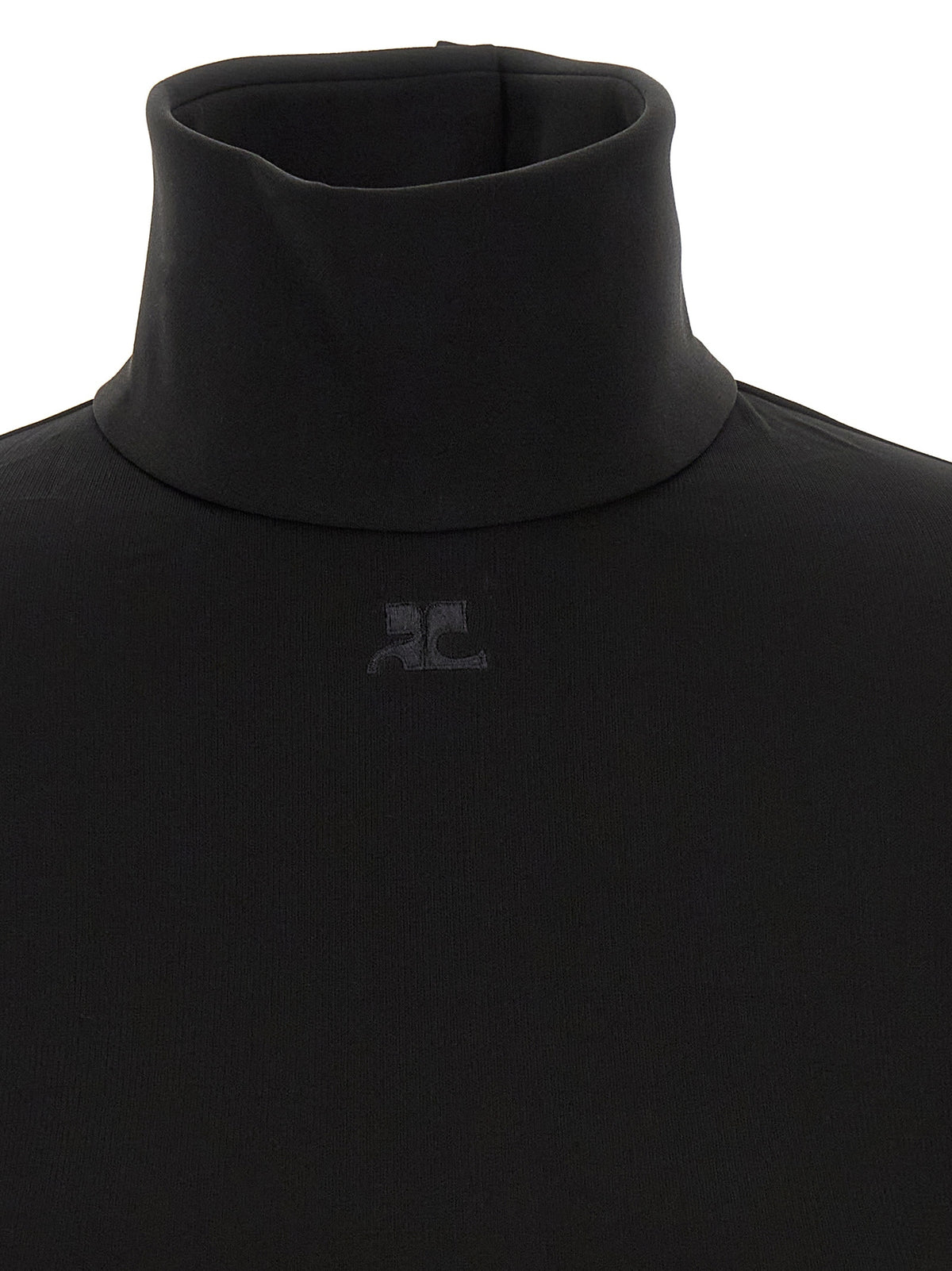 Courrèges Schwarzer Body aus Viskose