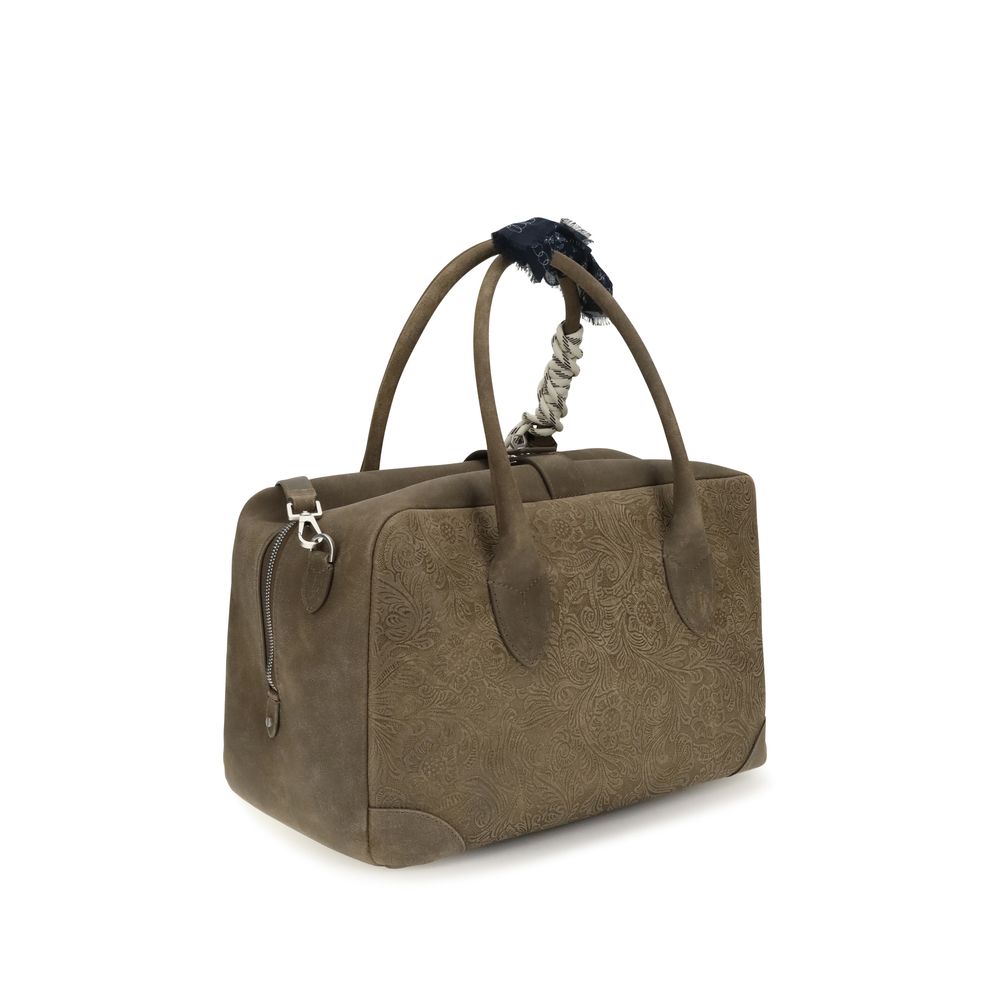 Golden Goose Braune Kalbsleder Bos Taurus Handtasche