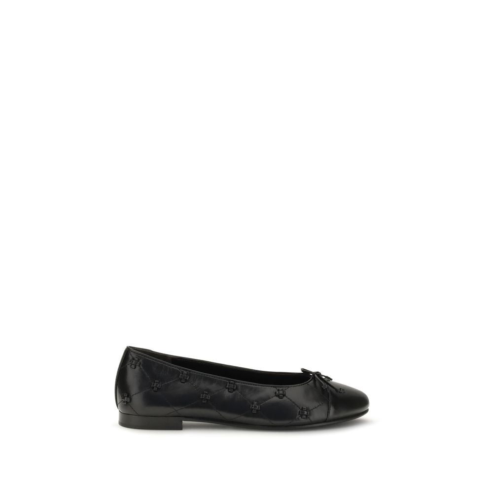 Tory Burch Schwarze Ballerinas aus Kalbsleder Bos Taurus