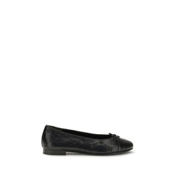 Tory Burch Schwarze Ballerinas aus Kalbsleder Bos Taurus
