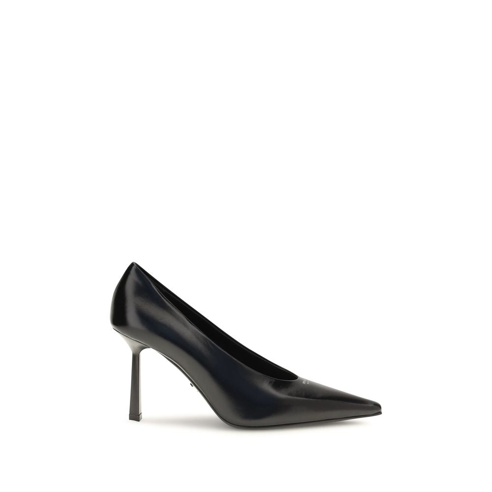Prada Schwarze Pumps aus Ziegenleder mit hohem Absatz