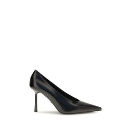 Prada Schwarze Pumps aus Ziegenleder mit hohem Absatz