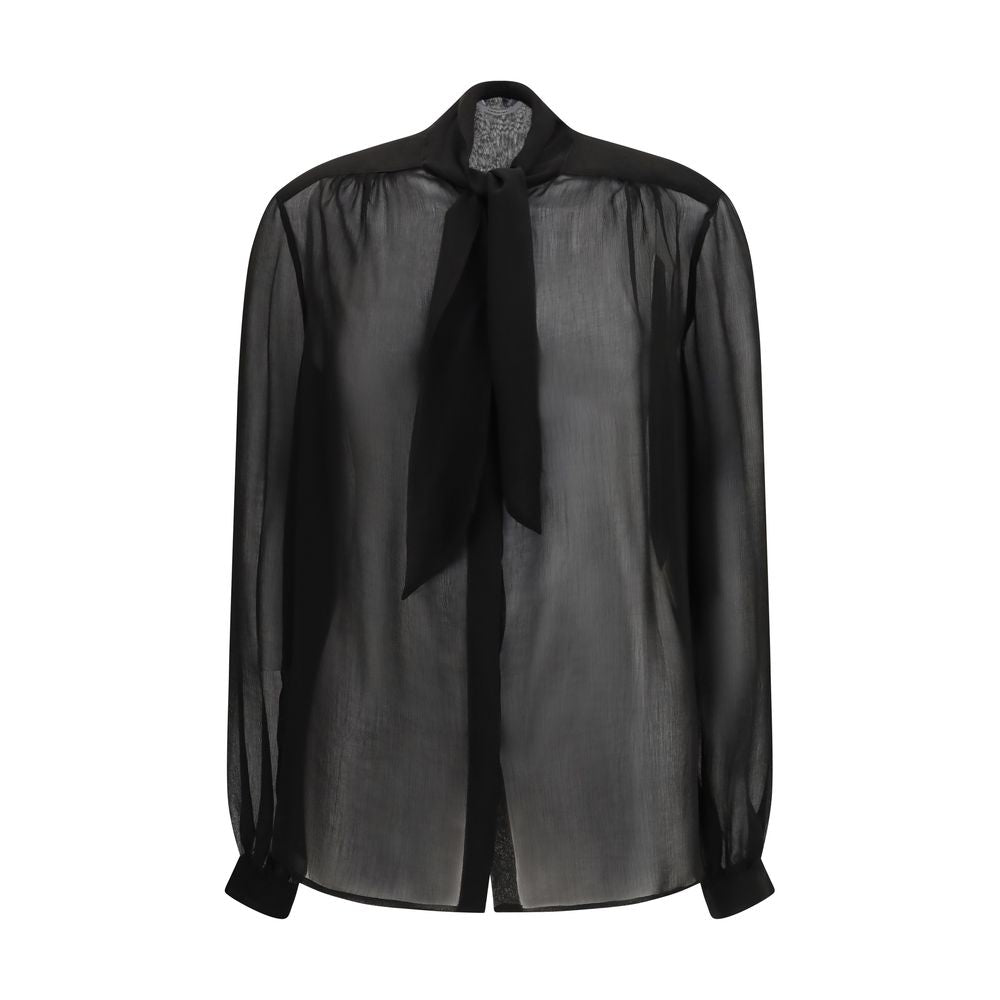 Lardini Schwarze Viskosebluse