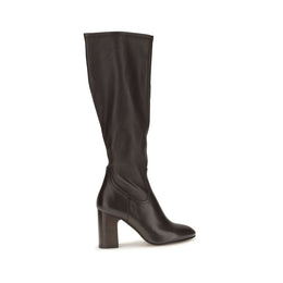Stuart Weitzman Schwarze Kalbsleder Bos Taurus High Heel Stiefel