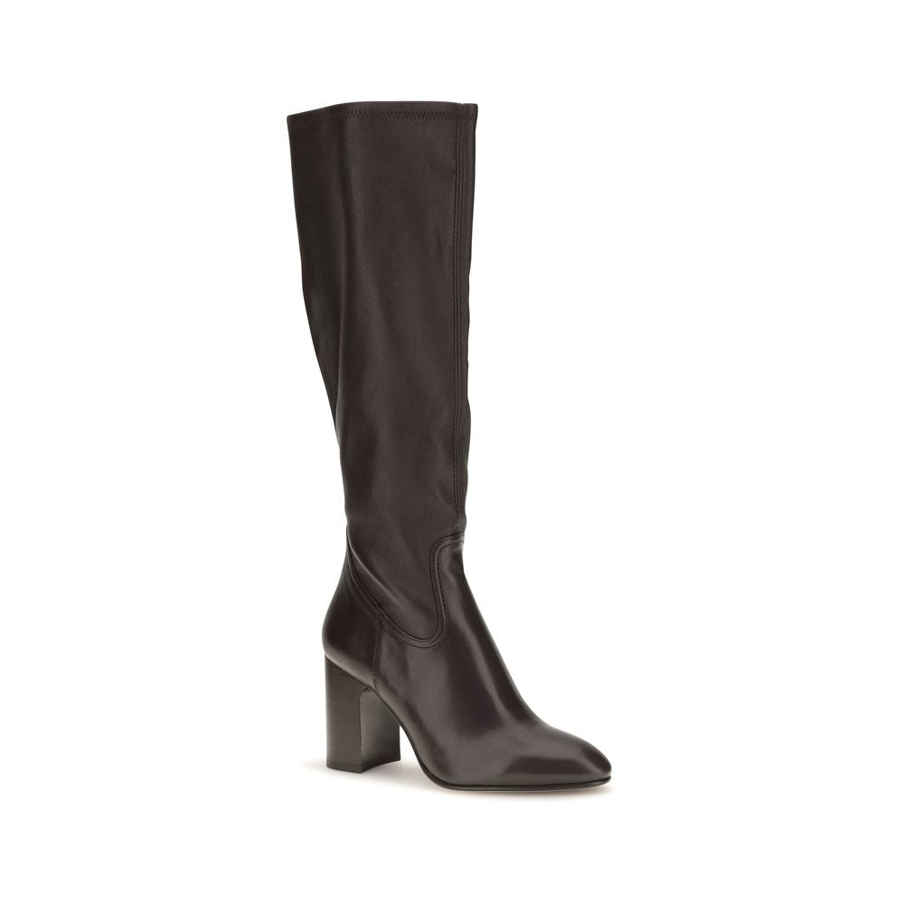 Stuart Weitzman Schwarze Kalbsleder Bos Taurus High Heel Stiefel