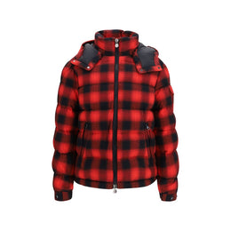 Moncler Rote Baumwolljacke in voller Länge