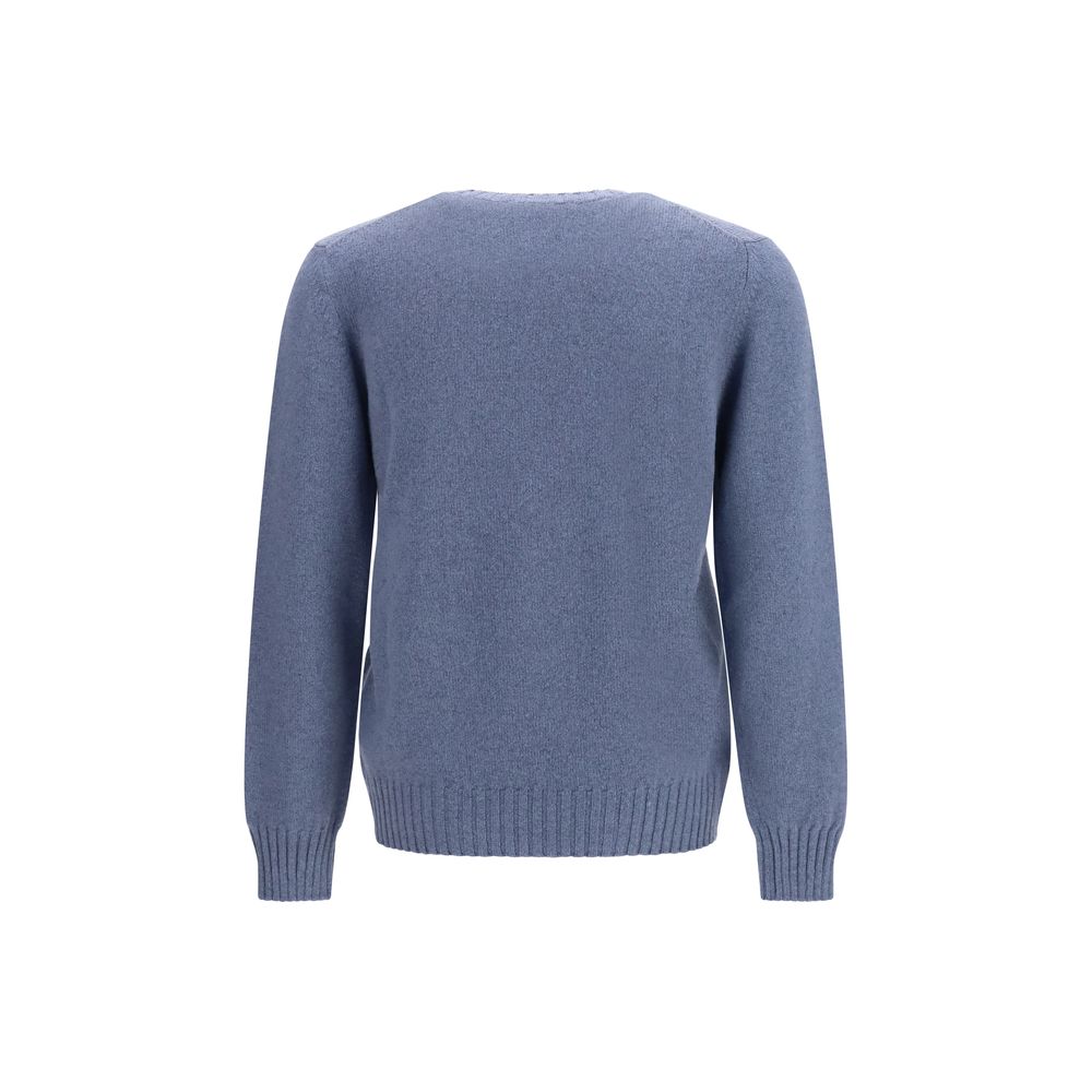 Piacenza Cashmere Blauer Kaschmirpullover