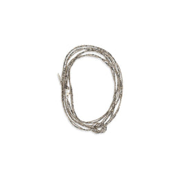 Brunello Cucinelli Braunes Silberarmband
