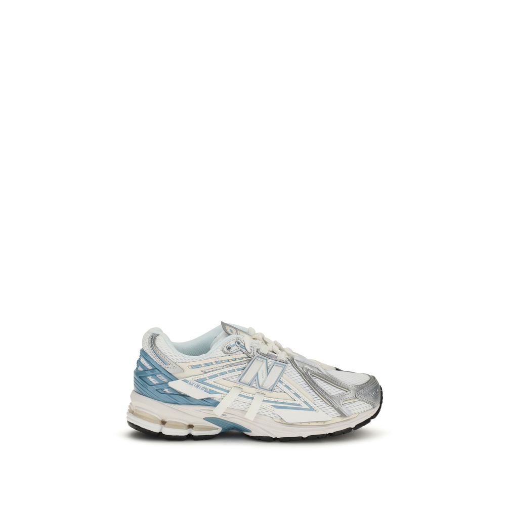 New Balance Weiße Stoff-Sneaker im Athletic-Look