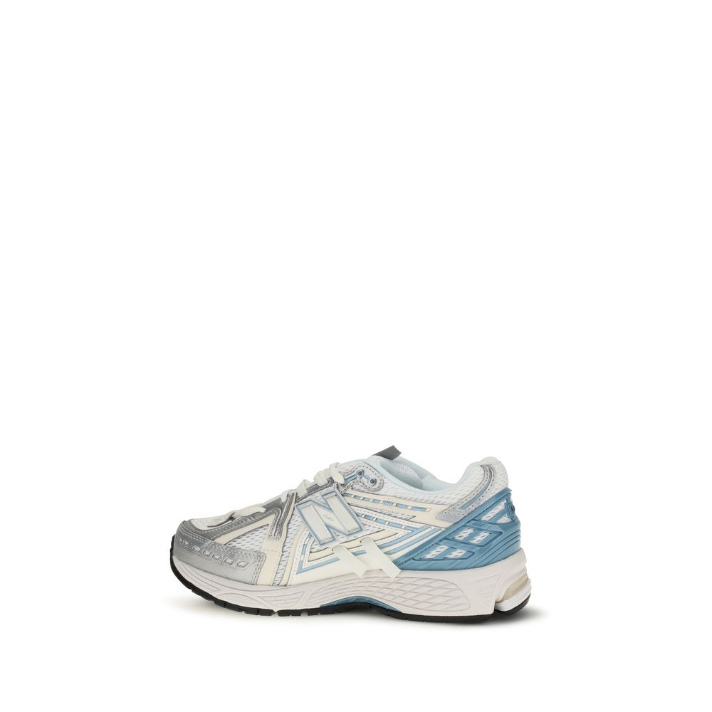 New Balance Weiße Stoff-Sneaker im Athletic-Look