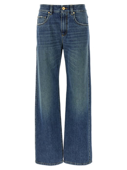 Brunello Cucinelli Blaue Baumwolljeans im Relaxed Fit