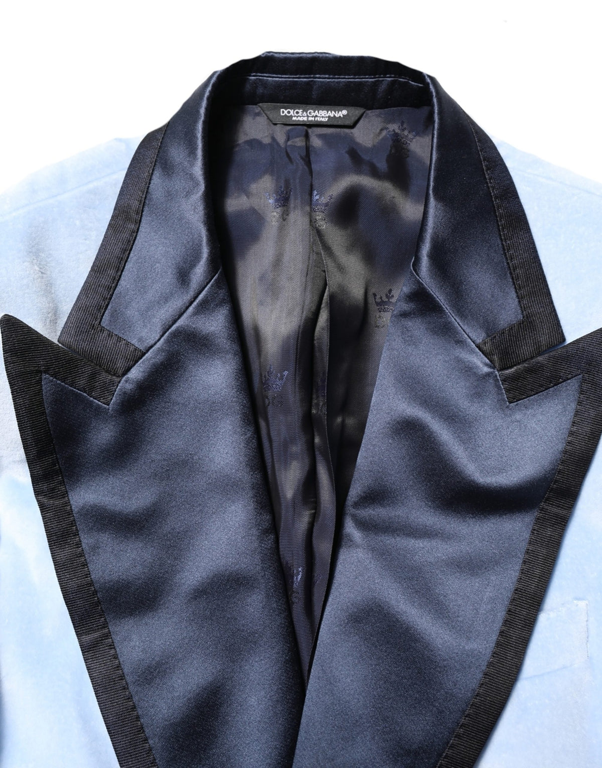 Dolce & Gabbana Blauer Baumwoll-Sakko für formelle Anlässe