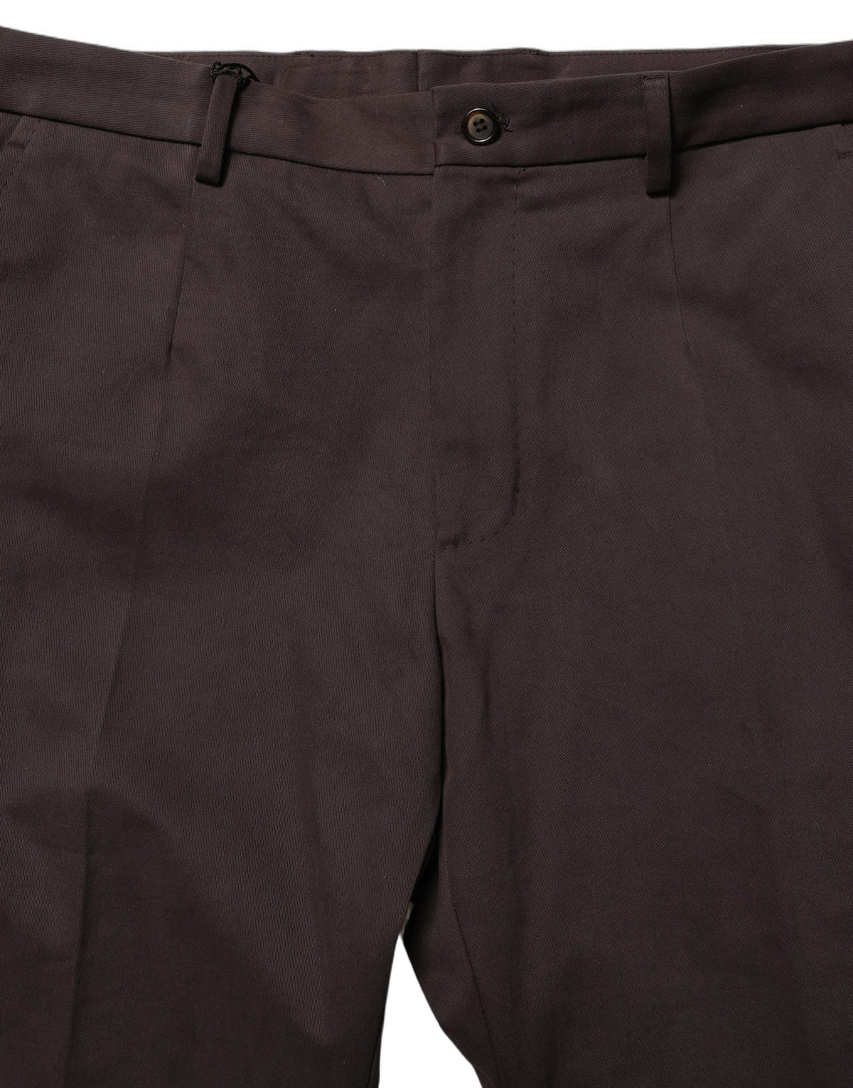 Dolce & Gabbana Braune Baumwoll-Röhrenhose im Skinny-Fit