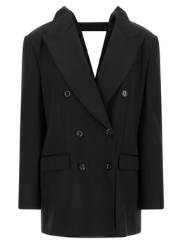 Dolce & Gabbana Schwarzer Blazer aus reiner Schurwolle