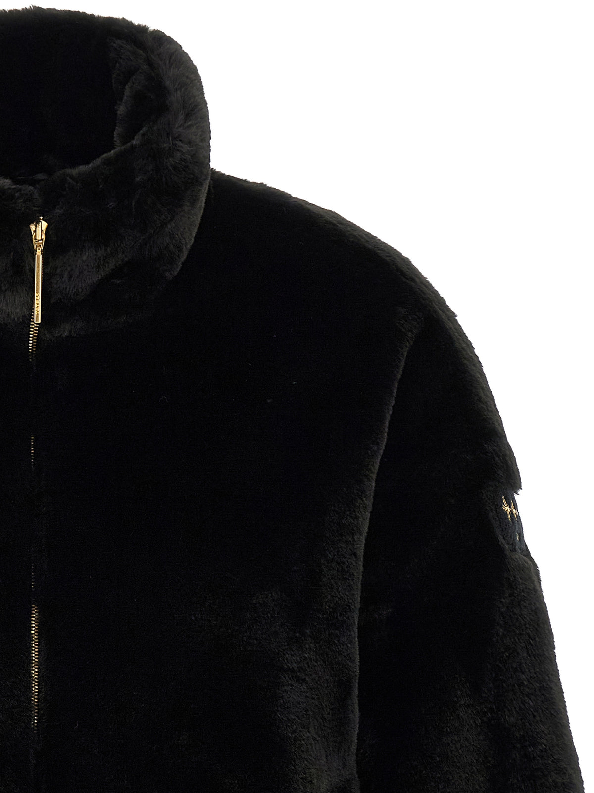 Tatras Schwarze Polyester-Jacke in voller Länge