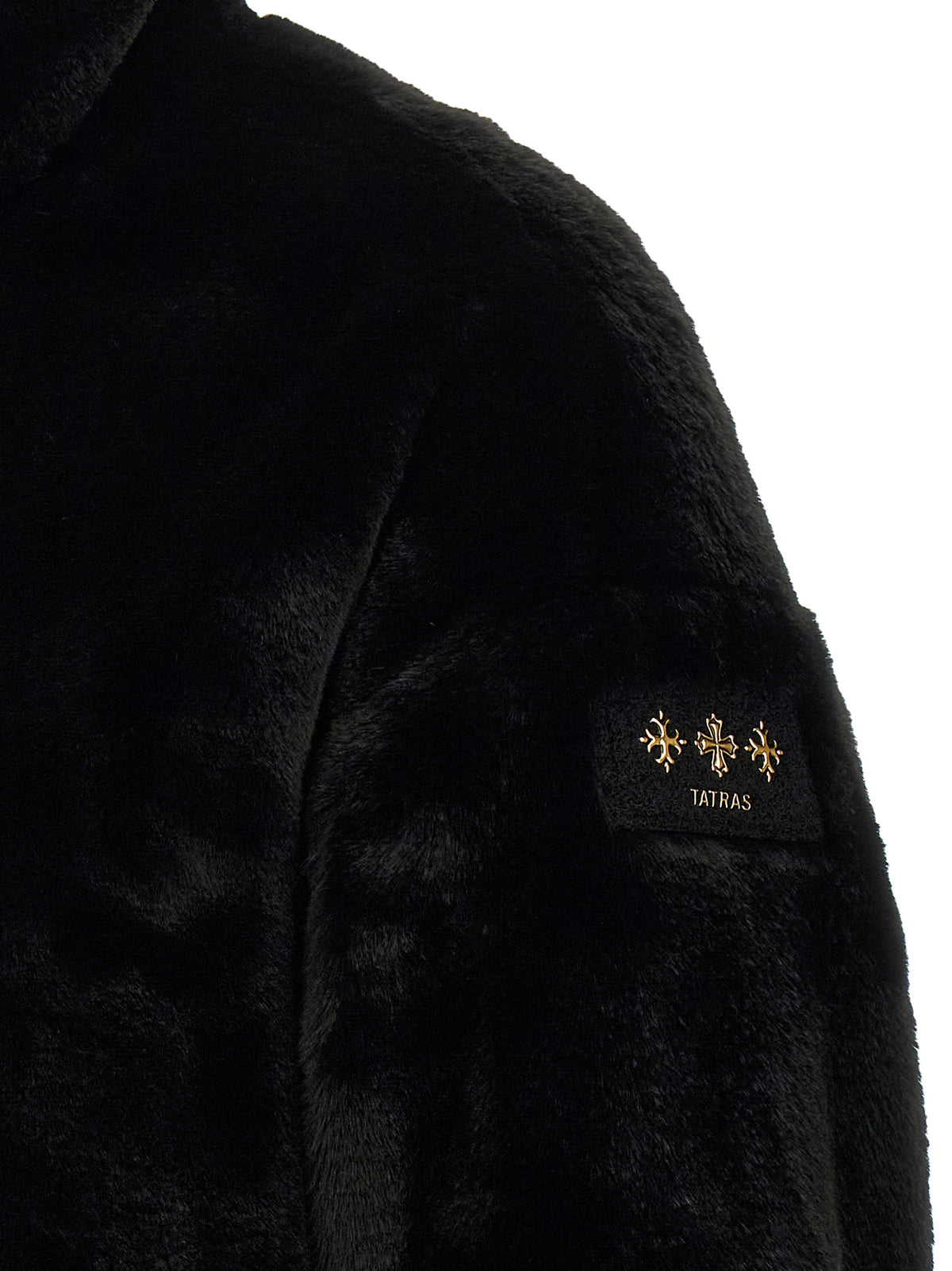 Tatras Schwarze Polyester-Jacke in voller Länge