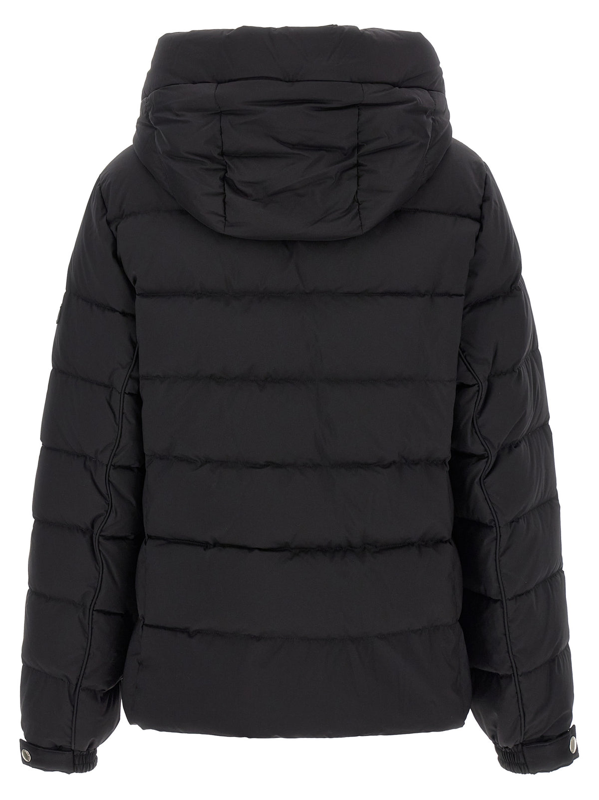 Tatras Schwarze Nylon-Jacke in voller Länge