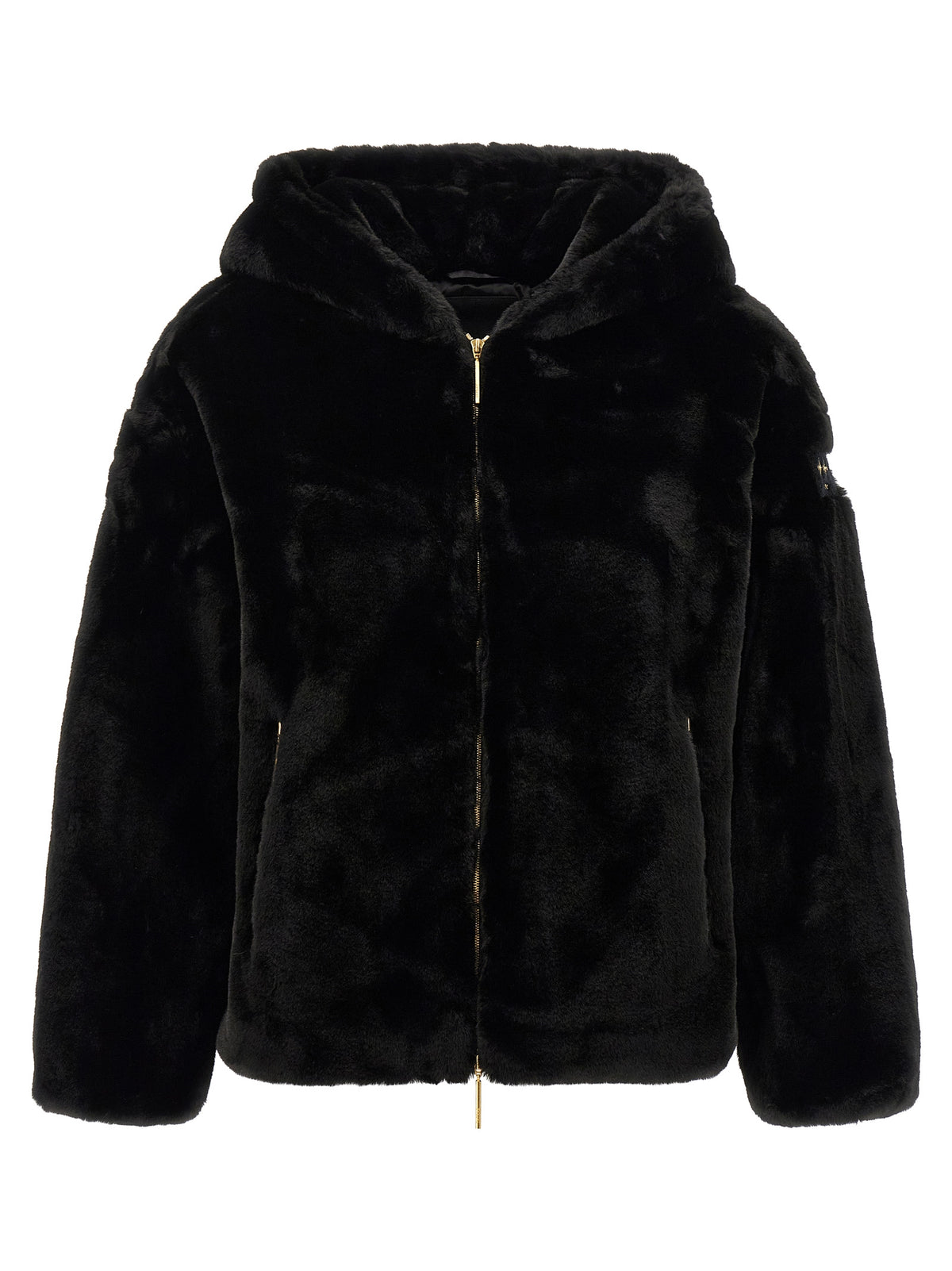 Tatras Schwarze Polyester-Jacke in voller Länge