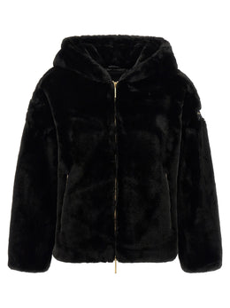 Tatras Schwarze Polyester-Jacke in voller Länge