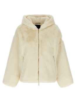Tatras Weiße Polyester-Jacke in voller Länge