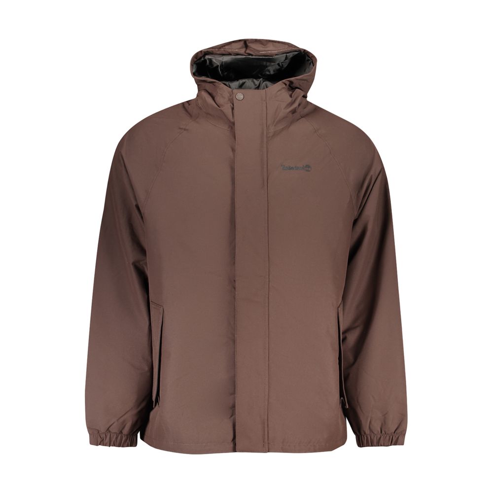 Timberland Braune Polyester-Jacke in voller Länge