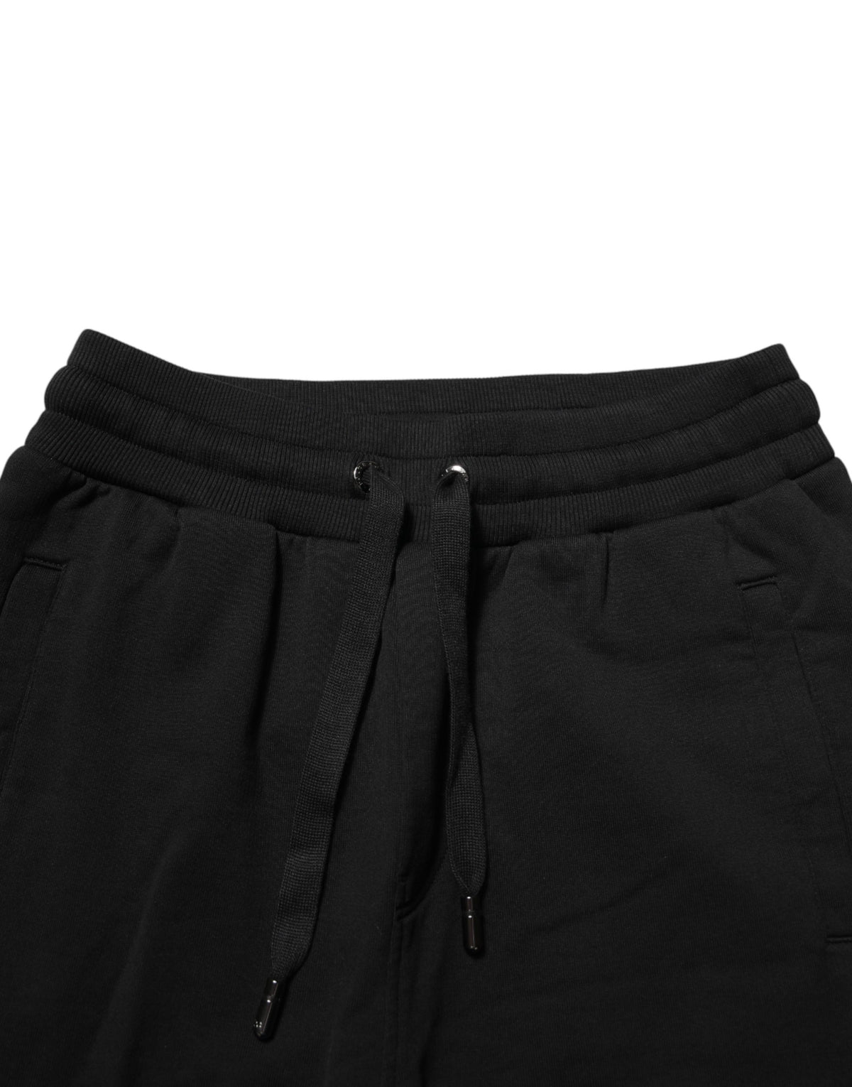 Dolce & Gabbana Schwarze Baumwoll-Jogger Herren-Sweatpants Hosen