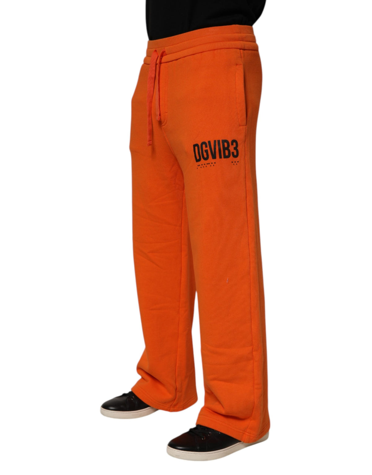 Dolce & Gabbana Orange Baumwoll-Jogginghose DGVIB3 Herren
