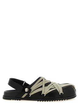 Rick Owens Schwarze Ramie-Mules