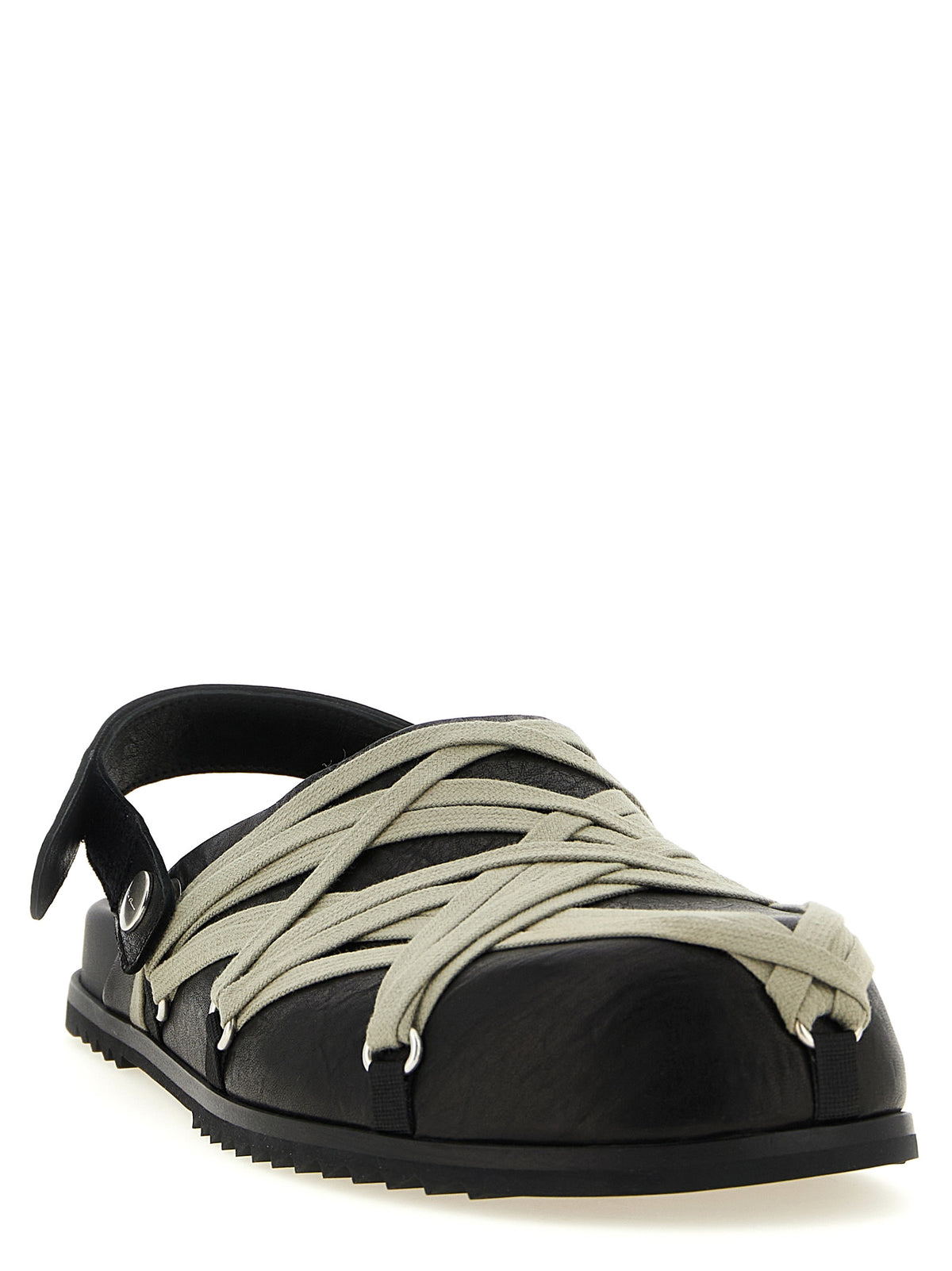 Rick Owens Schwarze Ramie-Mules