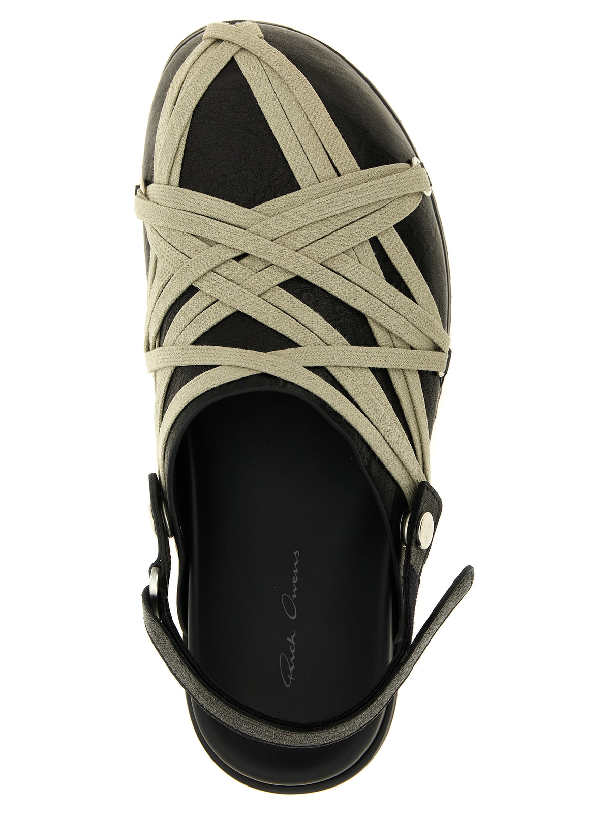 Rick Owens Schwarze Ramie-Mules