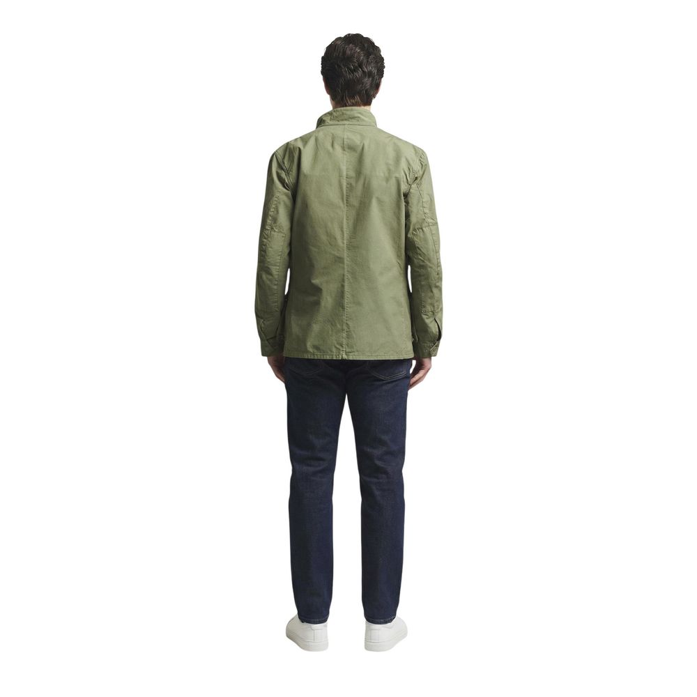 Barbour Grüne Baumwolljacke in voller Länge