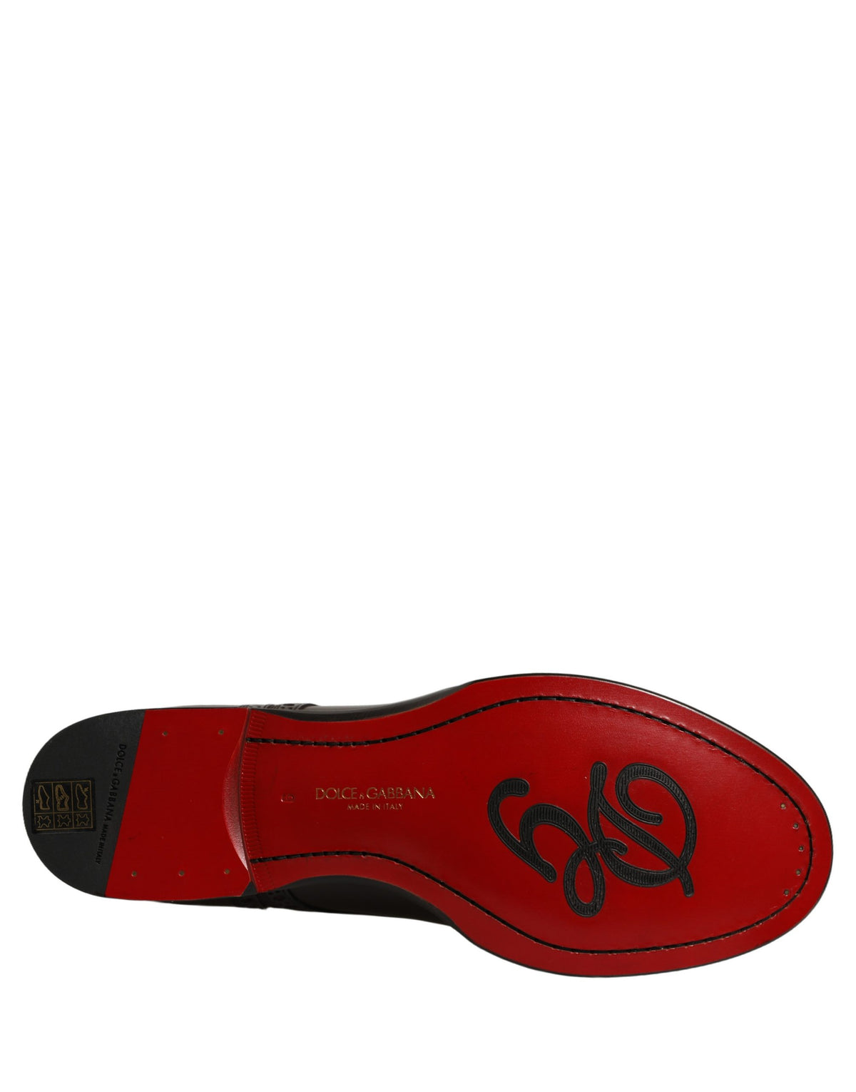 Dolce & Gabbana Maroon Kalbsleder Derby Herren Anzugschuhe