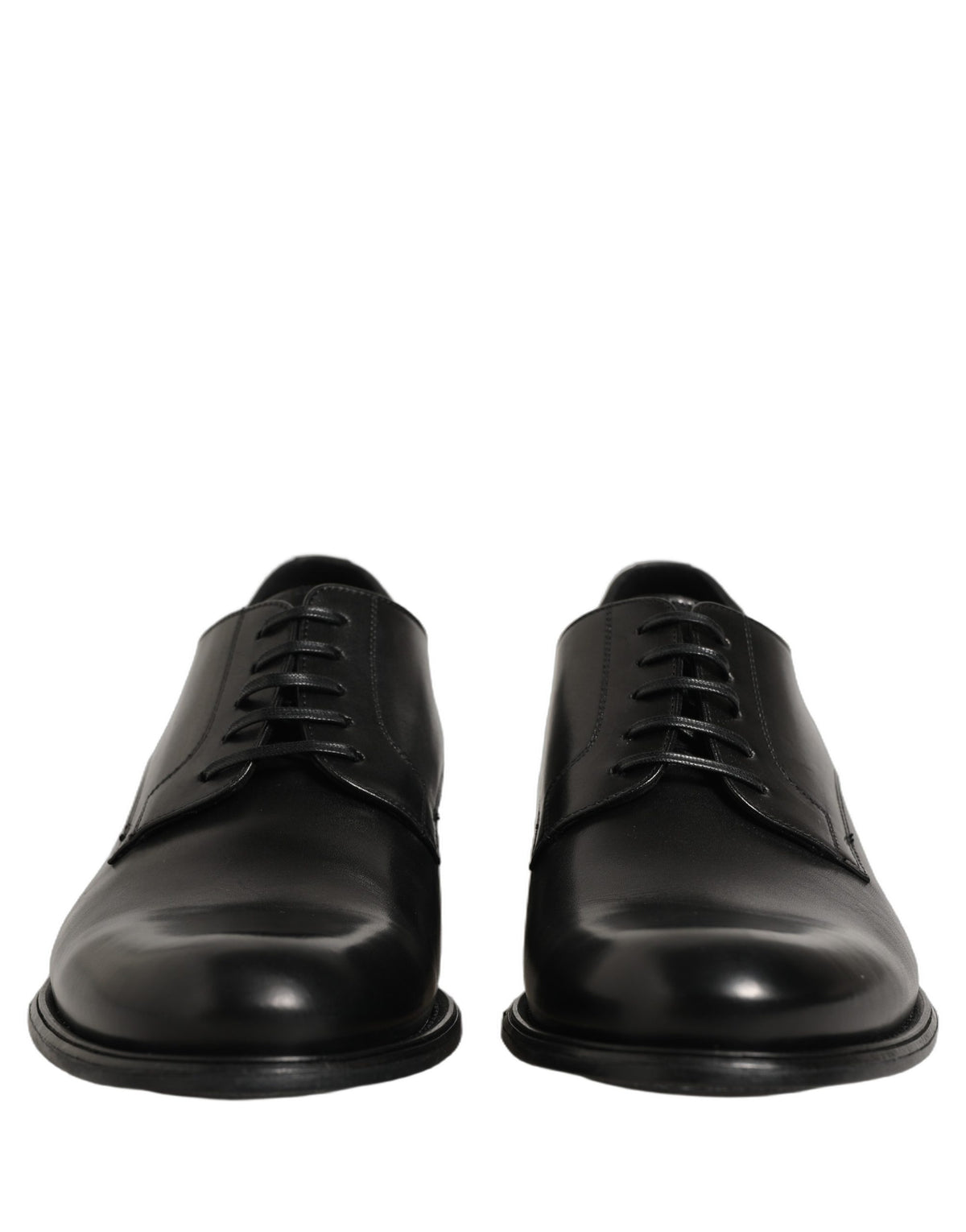 Dolce & Gabbana Schwarze Derby-Schuhe aus Kalbsleder für Herren