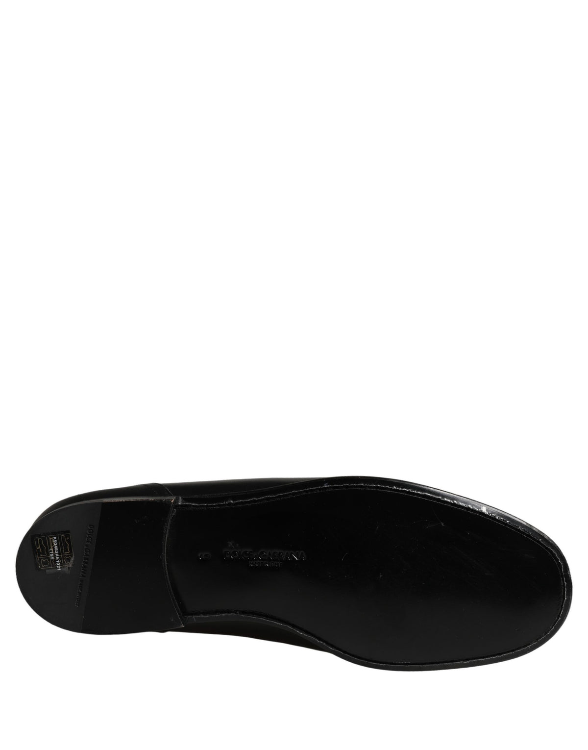 Dolce & Gabbana Schwarze Loafer aus Leder mit Logo-Plakette für Herren