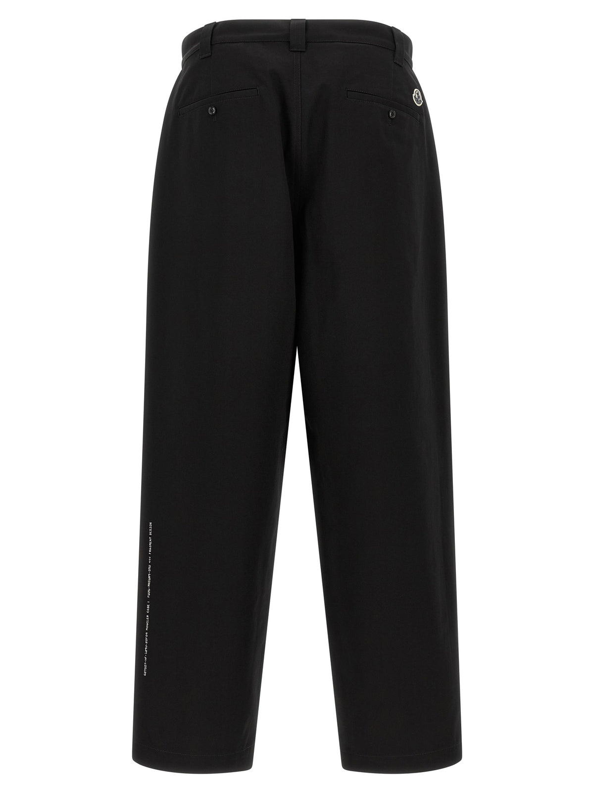 MONCLER GENIUS Schwarze Baumwoll-Freizeithose
