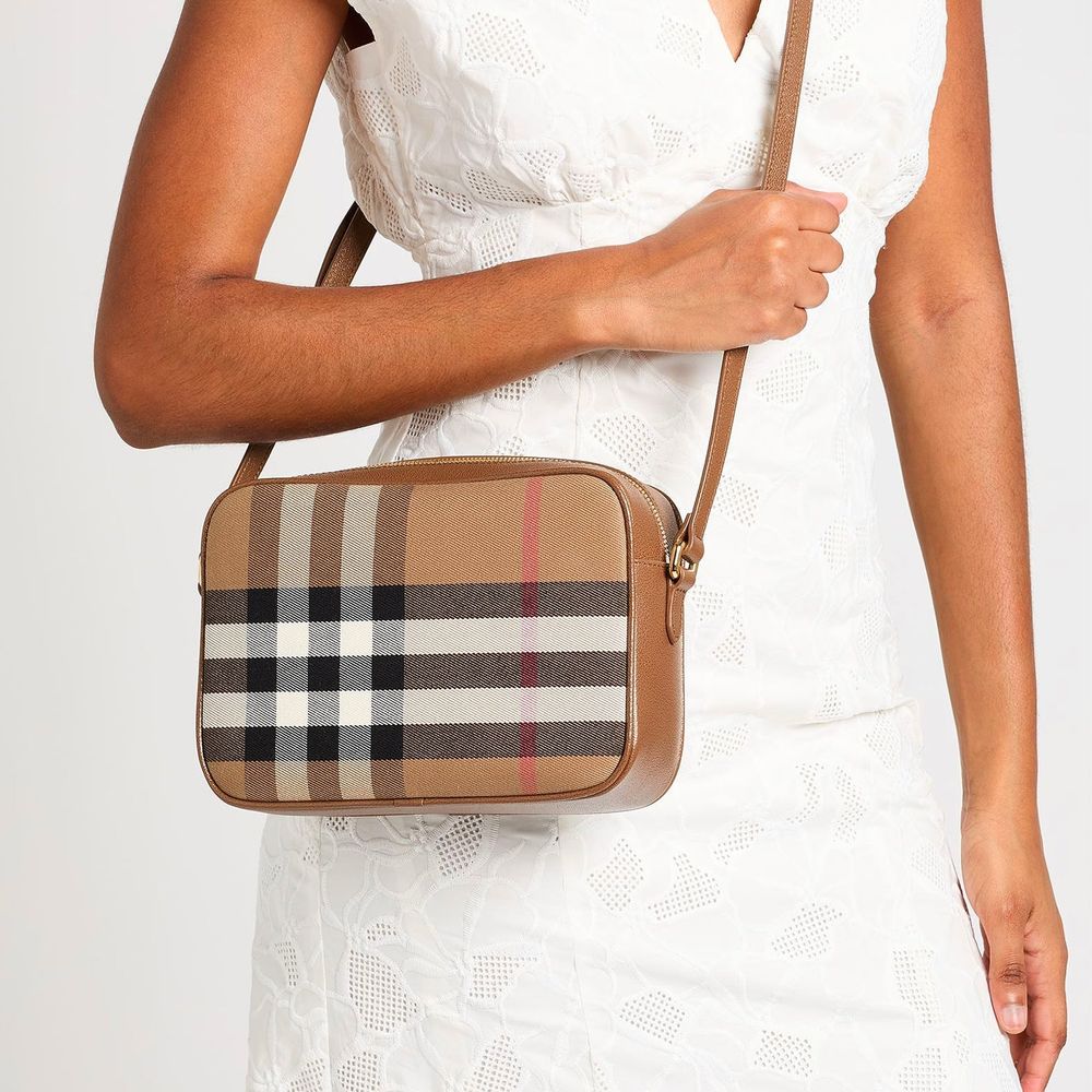 Burberry Braune Leder Schultertasche