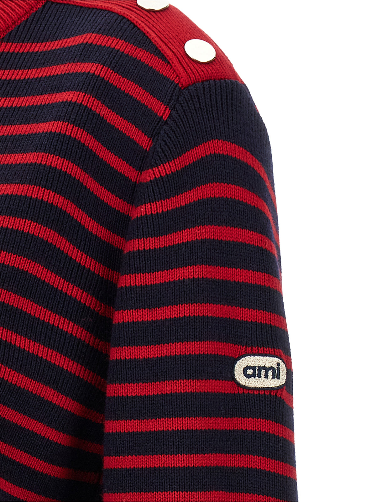 Ami Paris Blauer Wollcardigan