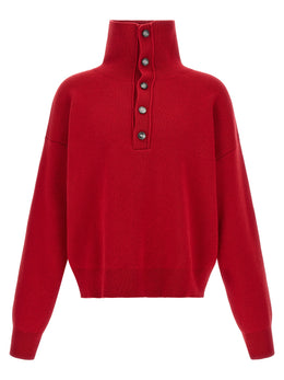 Ami Paris Roter Wollcardigan