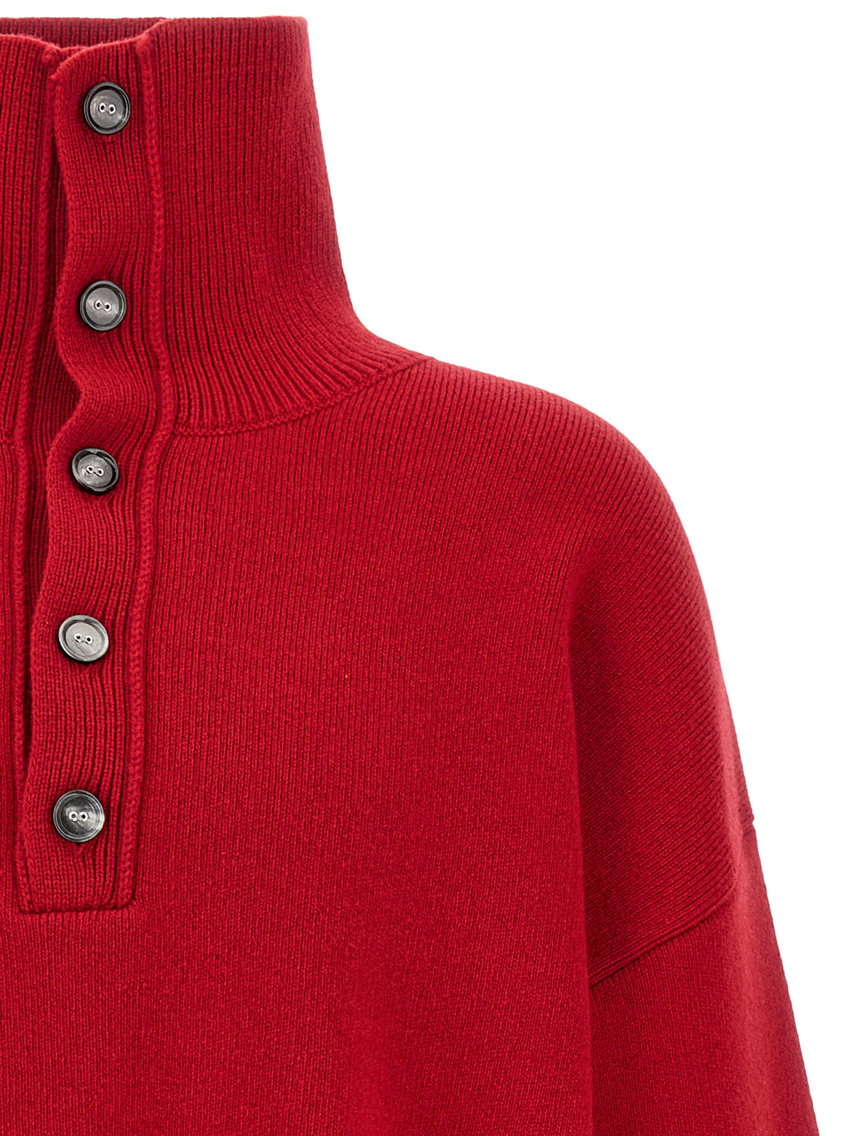 Ami Paris Roter Wollcardigan