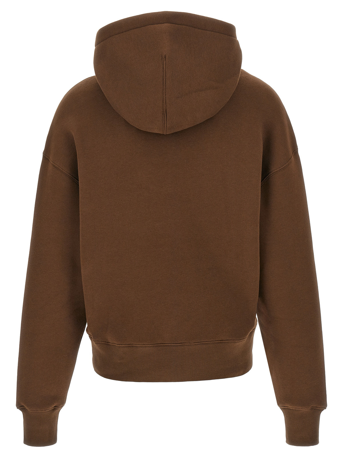 Ami Paris Brauner Baumwoll-Kapuzenpullover